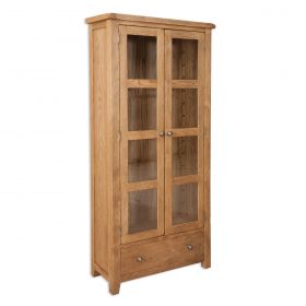 Melksham Oak Display Cabinet