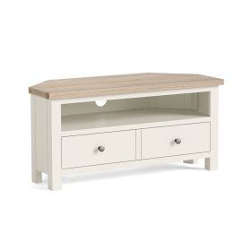 Mansion House White Corner TV Unit