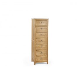 Montrose Oak 7 Drawer Narrow Chest