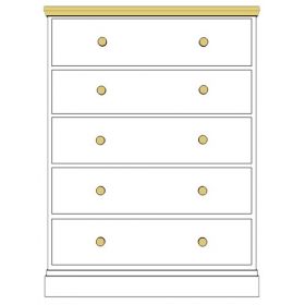 Cornish 5 Drawer Chest