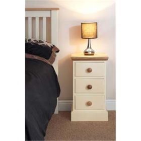 Cornish 3 Drawer        Narrow Bedside