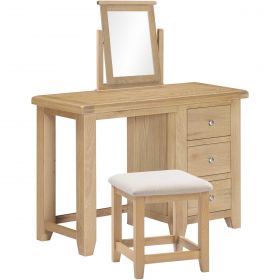 Wembury Oak Bedroom Dressing Table Set
