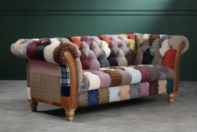 Winchester Patchwork Chesterfield 2 Seater Sofa
