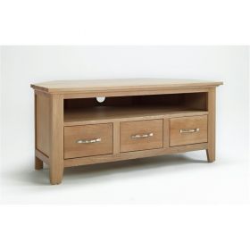 Kingsbridge Oak Dining Large Oak Corner Tv Unit