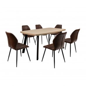 Porto Dining Table 1.6m With Choice of Chairs