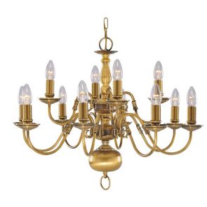  12 Light Ceiling, Antique Brass BPOSL117