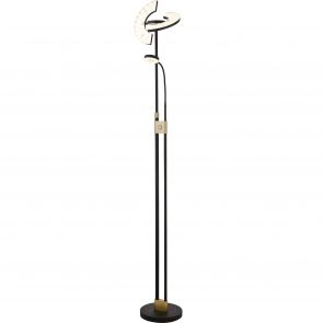 Bfs Lighting Gio Floor Lamp - Black & Satin Brass Metal
