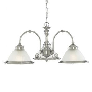  3 Light Ceiling, Satin Silver, Acid Glass BPOSL133