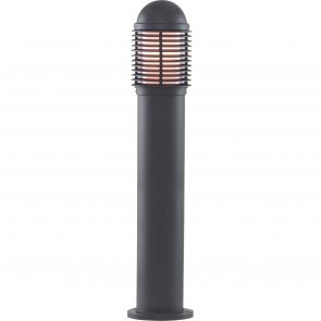 Bfs Lighting Bollards 730mm Outdoor Post - Black Aluminium & Glass, IP44
