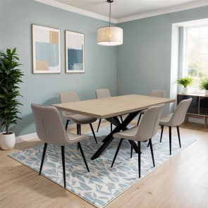 Porto Extending Dining Table 1.6m - 2m With Choice of Chairs