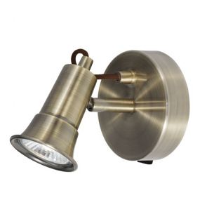  1 Light Spotlight, Antique Brass BPOSL194