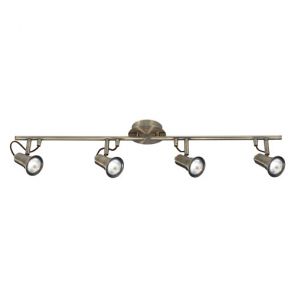  4 Light Spotlight Split-Bar, Antique Brass BPOSL196