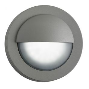  Led Outdoor Round, Grey Flush BPOSL237