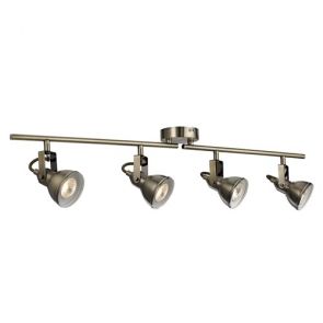  4 Light Spotlight Split-Bar, Antique Brass BPOSL267
