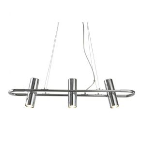  3 Light Cylinder Shade Pendant Bar, Chrome BPOSL349