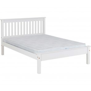 Newquay 4'6 Double White Bed Frame LFE