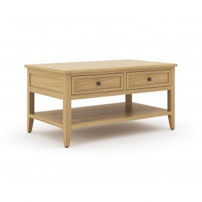 Bellingham Oak Dining Coffee Table with Drawers