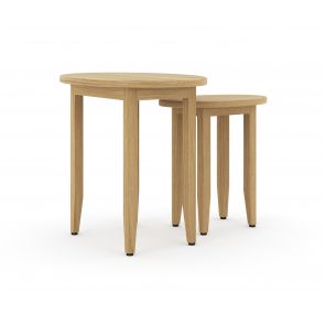 Bellingham Oak Dining Oval Nest of Tables