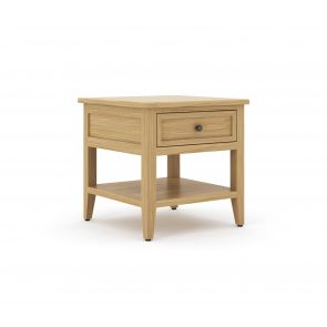 Bellingham Oak Dining Lamp Table with Drawer