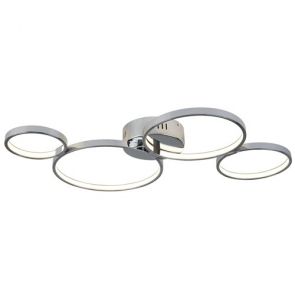  4 Ring Led Ceiling Flush, Chrome BPOSL364