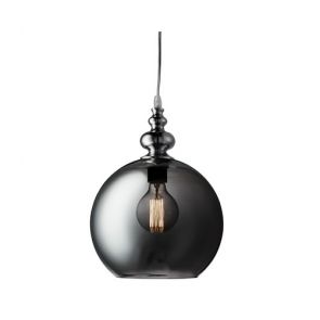 1 Light Pendant, Chrome, Smokey Glass BPOSL372