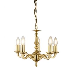  5 Light Pb Ftg Assembled Candle No Glass BPOSL398