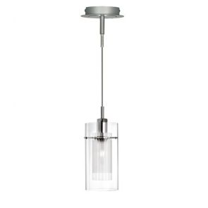  Ss Double Glass Pendant BPOSL034