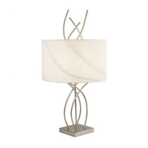  Table Lamp With Ss Base And White Shade BPOSL425