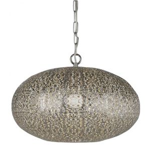  1 Light Pendant, Shiny Nickel BPOSL495