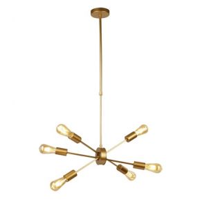  6 Light Pendant Matt Gold BPOSL536