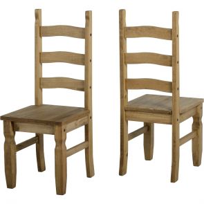 Waxed Pine Dining Chair (Pair)