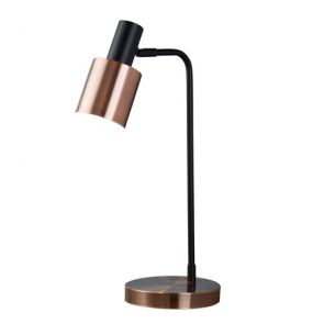  1 Light Table Lamp, Black, Antique Copper BPOSL566
