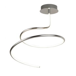  Magic Led Swirl Ceiling Light, Satin Silver BPOSL624