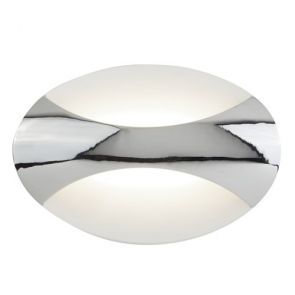 Led Wall Light Oval, Chrome/Sand White BPOSL637
