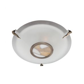  Flush Glass Ab C/Ftg - Amber Decro BPOSL658