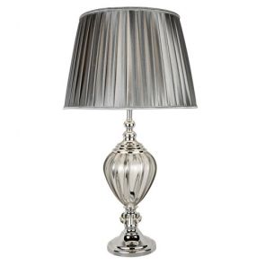  Greyson Table Lamp - Clear Glass Urn Base, Pewter Pleated Tapered Shade BPOSL672