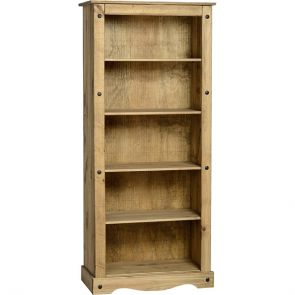 Waxed Pine Dining Tall Bookcase