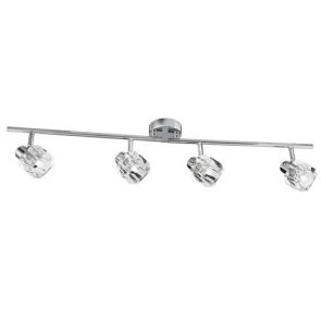  Led 4lt Spotlight Split-Bar, Chrome, Clear Glass BPOSL817