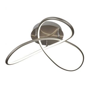 Led Flush Light, Satin Silver BPOSL829