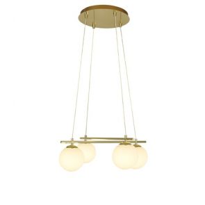  Opal Ball With Gold Frame 4lt Pendant BPOSL835