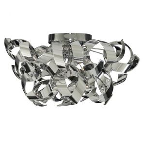  3 Light Cc/Acrylic Half Flush BPOSL842