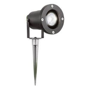  Outdoor & Porch (Gu10 Led) - Black Directional Spike Light BPOSL846