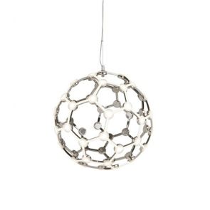  Led Globe Frame Pendant, Chrome BPOSL870
