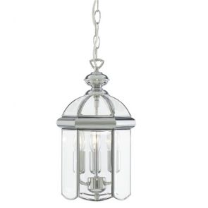  Lantern Chrome Bevelled Glass Domed 3lt BPOSL873