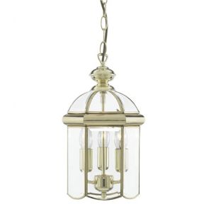  Lantern Pb Bevelled Glass Domed 3lt BPOSL874