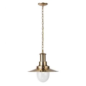  Pendant - 1lt Large Pendant, Antique Brass With Seeded Glass BPOSL899
