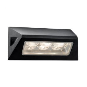  Led Outdoor Wall Light Black - White Led BPOSL925