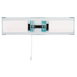  Bathroom - 2 Light (G9 Led) Cc/Glass Mirrored Backplate Wb Ip44 BPOSL951