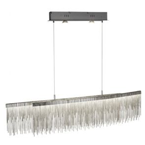 Led Ceiling Bar, Satin Silver, Chain Link Waterfall Dressing BPOSL1006