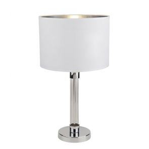  Table Lamp Chrome With Glass Cyclinder Centre BPOSL1032
